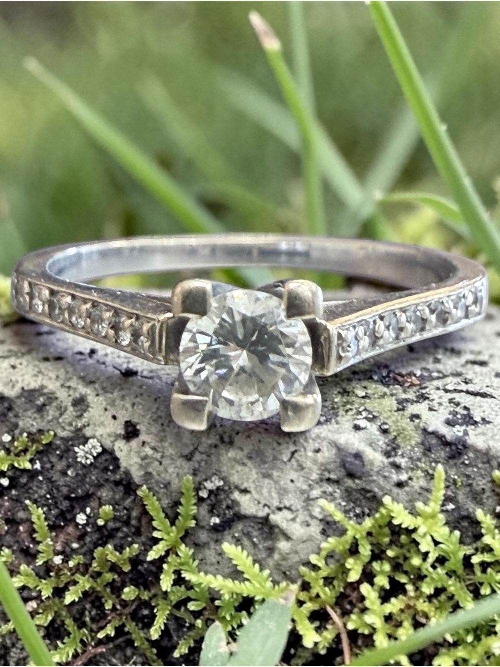 14k White & Yellow Gold Diamond‎ Ring